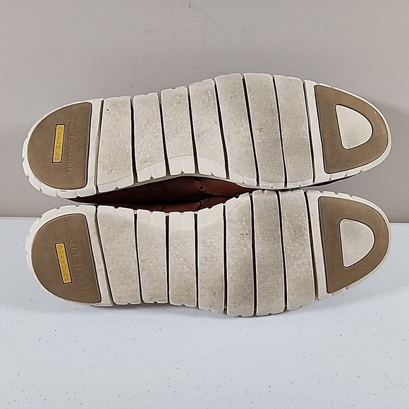 Cole Haan ZeroGrand Wingtip Oxford Shoe Leather British Tan C14493 Mens 11.5 M - Picture 8 of 11